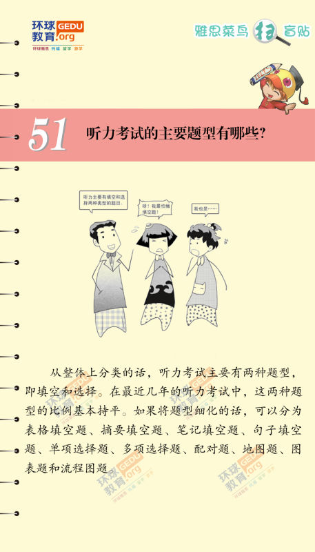 听力考试的主要题型有哪些？